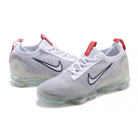 Perfectkicks (W/M) Nike Air VaporMax 2021 Flyknit Grey Red Shoes DB1550-003