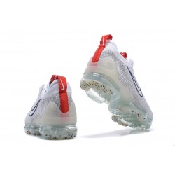 Perfectkicks (W/M) Nike Air VaporMax 2021 Flyknit Grey Red Shoes DB1550-003