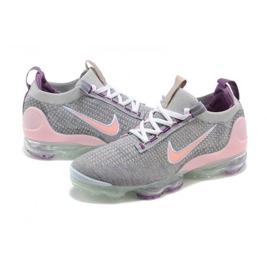 Perfectkicks (W/M) Nike Air VaporMax 2021 Flyknit Grey and Pink Shoes