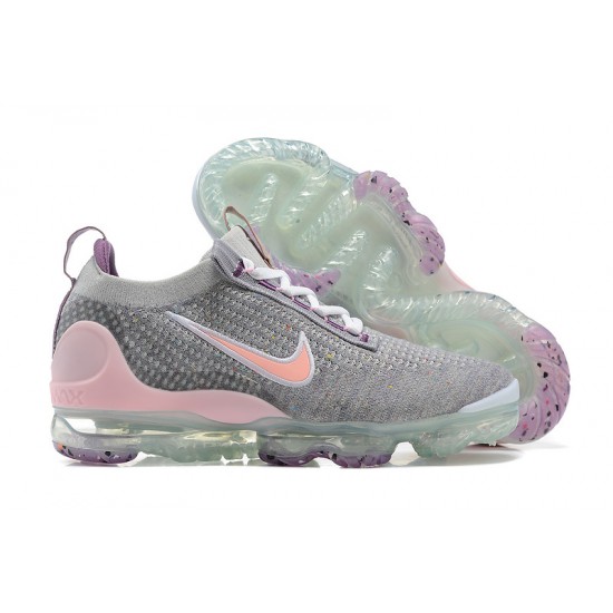 Perfectkicks (W/M) Nike Air VaporMax 2021 Flyknit Grey and Pink Shoes