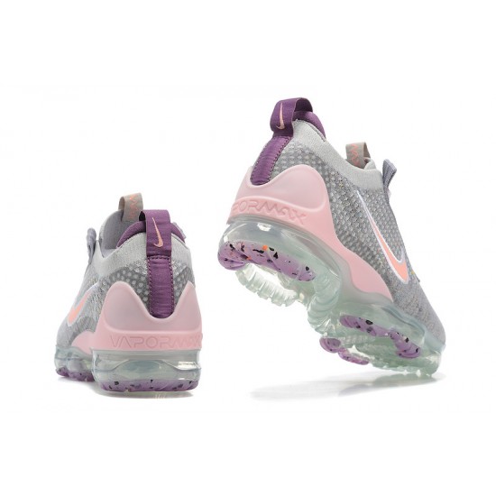 Perfectkicks (W/M) Nike Air VaporMax 2021 Flyknit Grey and Pink Shoes