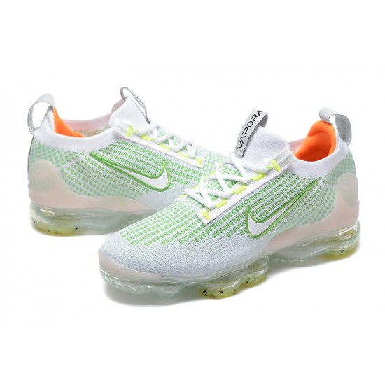 Perfectkicks (W/M) Nike Air VaporMax 2021 Flyknit White Green Shoes FD0871-100