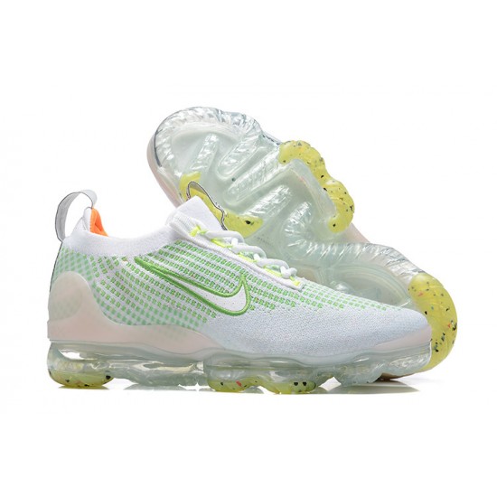 Perfectkicks (W/M) Nike Air VaporMax 2021 Flyknit White Green Shoes FD0871-100