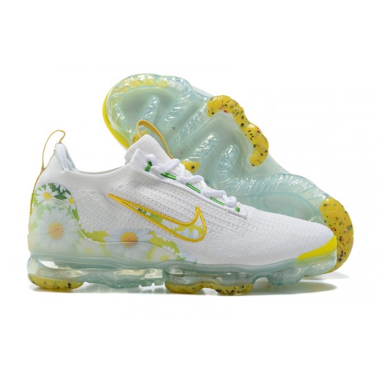 Perfectkicks (W/M) Nike Air VaporMax 2021 Flyknit White Yellow Shoes