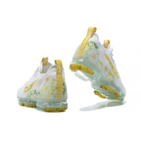 Perfectkicks (W/M) Nike Air VaporMax 2021 Flyknit White Yellow Shoes