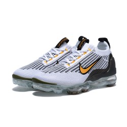 Perfectkicks (W/M) Nike Air VaporMax 2021 Flyknit White Yellow and Black Shoes