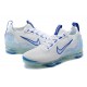 Perfectkicks (W/M) Nike Air VaporMax 2021 Flyknit White and Blue Shoes