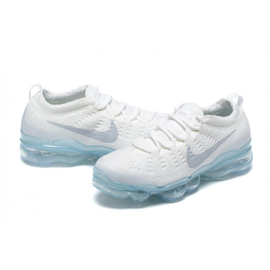 Nike Air VaporMax 2023 Flyknit Pure Perfectkicks (W/M) Platinum White Blue Shoes DV1678-002