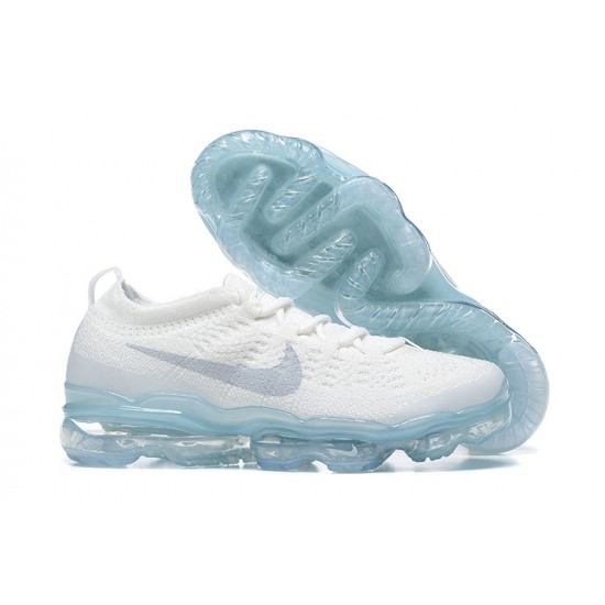 Nike Air VaporMax 2023 Flyknit Pure Perfectkicks (W/M) Platinum White Blue Shoes DV1678-002