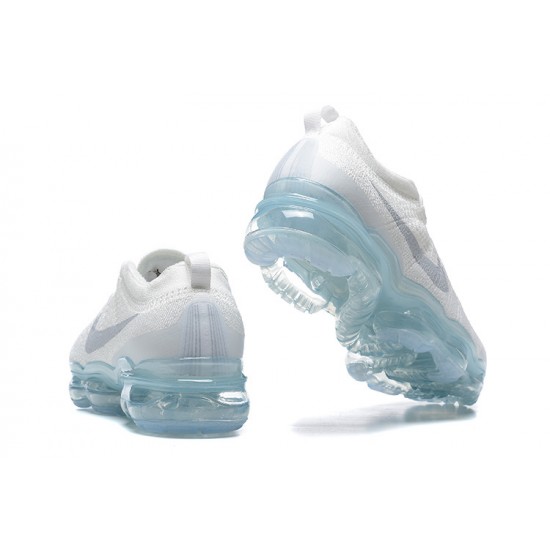 Nike Air VaporMax 2023 Flyknit Pure Perfectkicks (W/M) Platinum White Blue Shoes DV1678-002