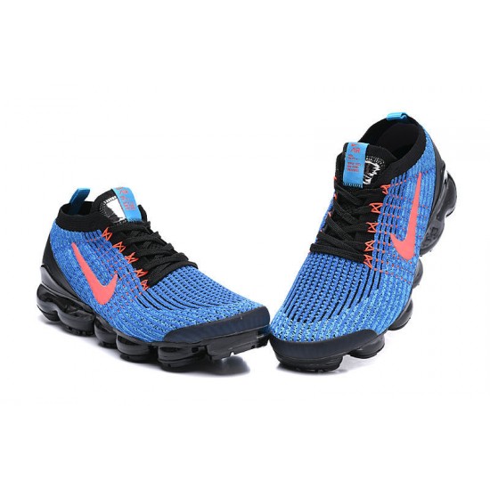 Perfectkicks (W/M) Nike Air VaporMax Flyknit 3 Black Blue Shoes AJ6900-015