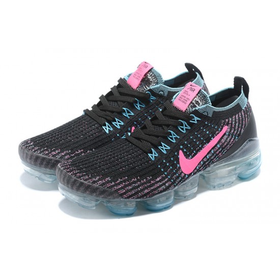 Perfectkicks (W/M) Nike Air VaporMax Flyknit 3 Black Pink Shoes AJ5910-101