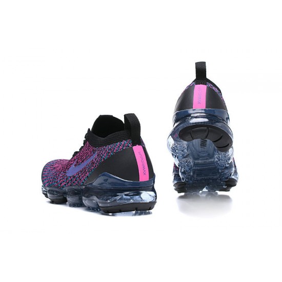 Perfectkicks (W/M) Nike Air VaporMax Flyknit 3 Black Purple Shoes AJ6900-009