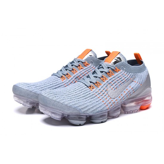 Perfectkicks (W/M) Nike Air VaporMax Flyknit 3 Grey Orange Shoes AJ6900-003