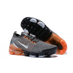 Perfectkicks (W/M) Nike Air VaporMax Flyknit 3 Grey Orange Shoes AJ6900-024