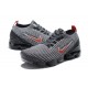 Perfectkicks (W/M) Nike Air VaporMax Flyknit 3 Grey Red Shoes AJ6900-012