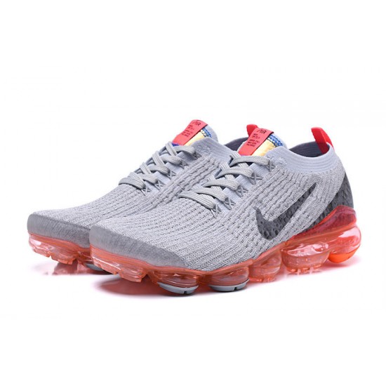 Perfectkicks (W/M) Nike Air VaporMax Flyknit 3 Grey Red Shoes AJ6900-600