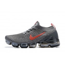 Perfectkicks (W/M) Nike Air VaporMax Flyknit 3 Grey Red Shoes CT1270-001