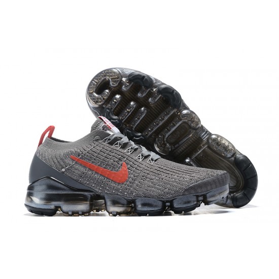 Perfectkicks (W/M) Nike Air VaporMax Flyknit 3 Grey Red Shoes CT1270-001