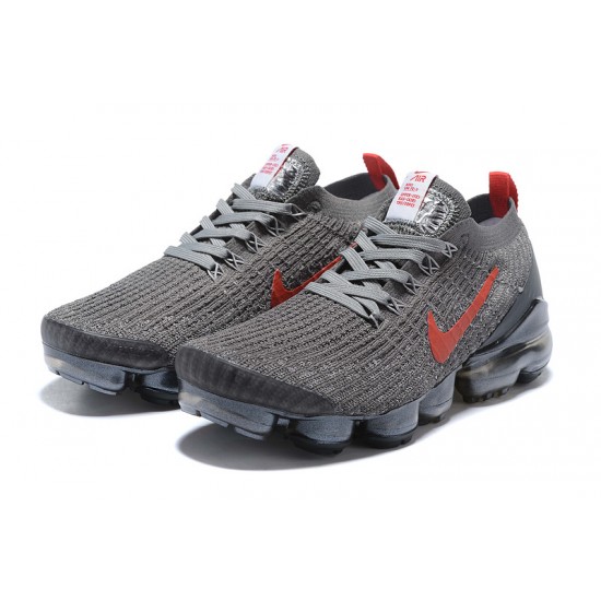 Perfectkicks (W/M) Nike Air VaporMax Flyknit 3 Grey Red Shoes CT1270-001