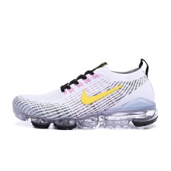 Perfectkicks (W/M) Nike Air VaporMax Flyknit 3 White Yellow Shoes AJ6900-103