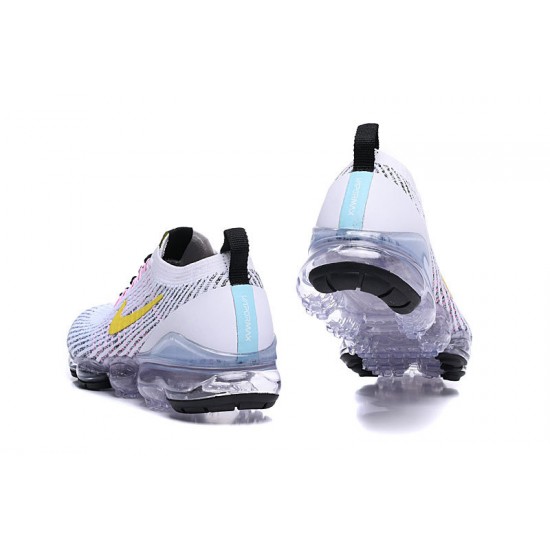 Perfectkicks (W/M) Nike Air VaporMax Flyknit 3 White Yellow Shoes AJ6900-103