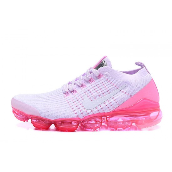 Perfectkicks (W) Nike Air VaporMax Flyknit 3 White Pink Shoes AJ6910-005