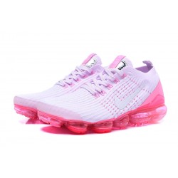 Perfectkicks (W) Nike Air VaporMax Flyknit 3 White Pink Shoes AJ6910-005