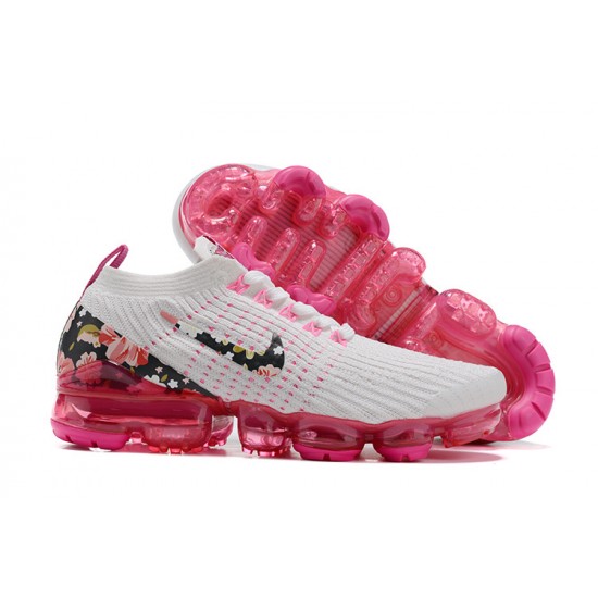 Perfectkicks (W) Nike Air VaporMax Flyknit 3 White Pink Shoes AJ6910-601