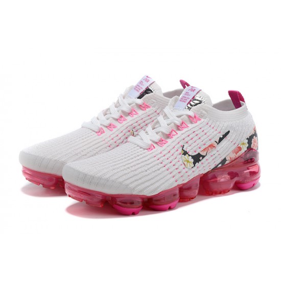 Perfectkicks (W) Nike Air VaporMax Flyknit 3 White Pink Shoes AJ6910-601