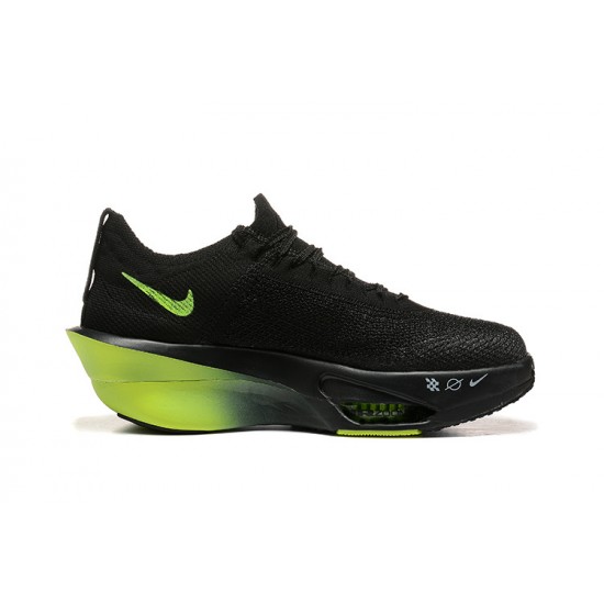 Perfectkicks (W/M) Nike Air Zoom Alphafly NEXT 3 Black and Green Shoes 