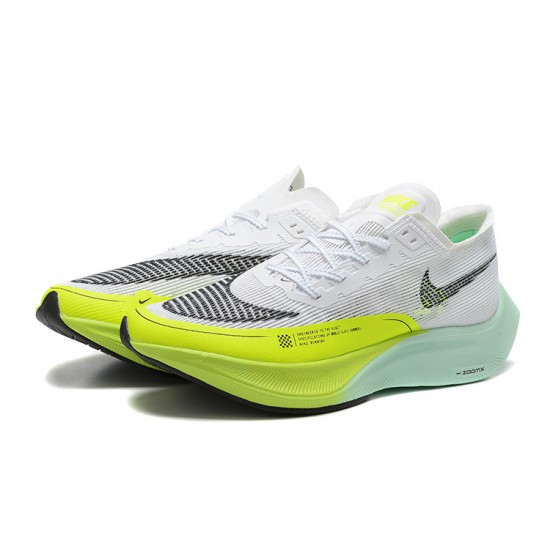 Perfectkicks (W/M) Nike ZoomX VaporFly NEXT White Yellow Shoes 