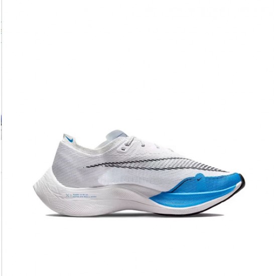 Perfectkicks (W/M) Nike ZoomX VaporFly NEXT White and Blue Shoes 