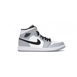 Perfectkicks Air Jordans 1 Mid Light Smoke Gray 554724 092 Shoes