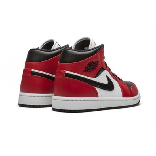 Perfectkicks Air Jordans 1 Mid Chicago Black Toe BLACK 554724 069 Shoes