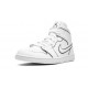 Perfectkicks Air Jordans 1 Mid Iridescent Reflective White White CK6587 100 Shoes