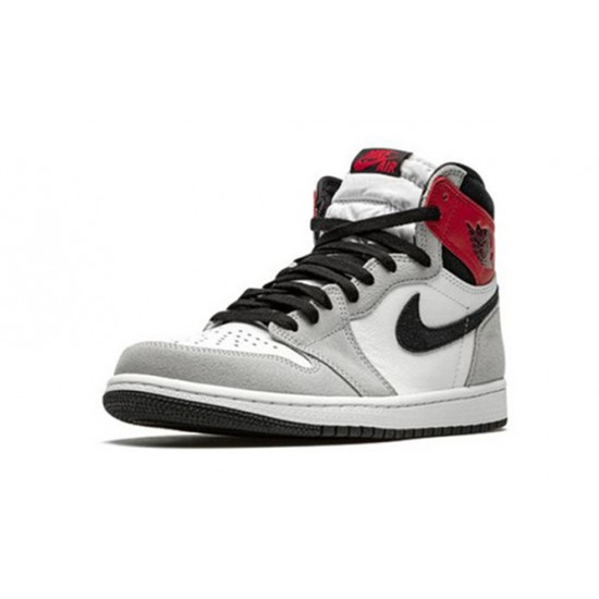 Perfectkicks Air Jordans 1 High Light Smoke Grey WHITE 555088 126 Shoes
