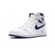 Perfectkicks Air Jordans 1 High Metallic Navy WHITE 555088 106 Shoes
