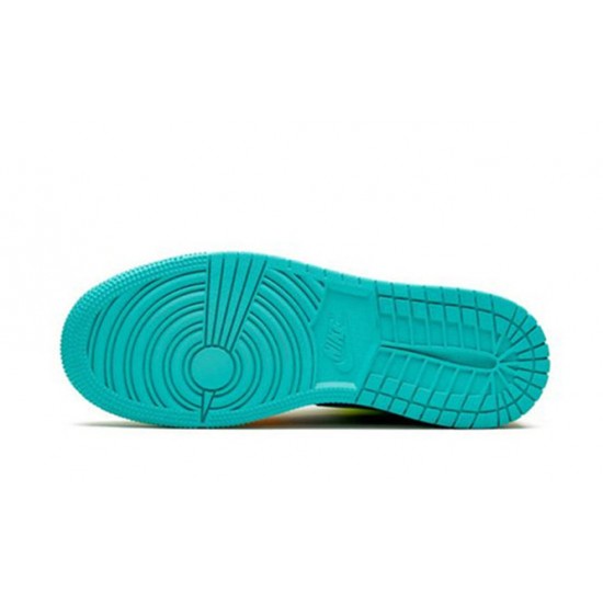 Perfectkicks Air Jordans 1 Mid GS Aurora Green Optic-Yellow Green BQ6931 037 Shoes