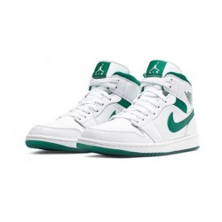 Perfectkicks Air Jordans 1 Mid White Mystic Green WHITE WHITE CD6759 103 Shoes