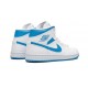 Perfectkicks Air Jordans 1 Mid Sail Light Blue UNIVERSITY BLUE BQ6472 114 Shoes