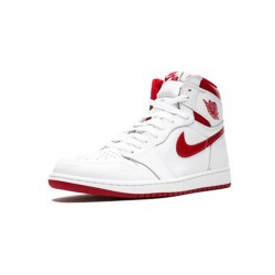 Perfectkicks Air Jordans 1 High Metallic Red WHITE 555088 103 Shoes