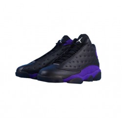 Perfectkicks Air Jordans 13 Black / Purple WHITE WHITE 414571 105 Shoes