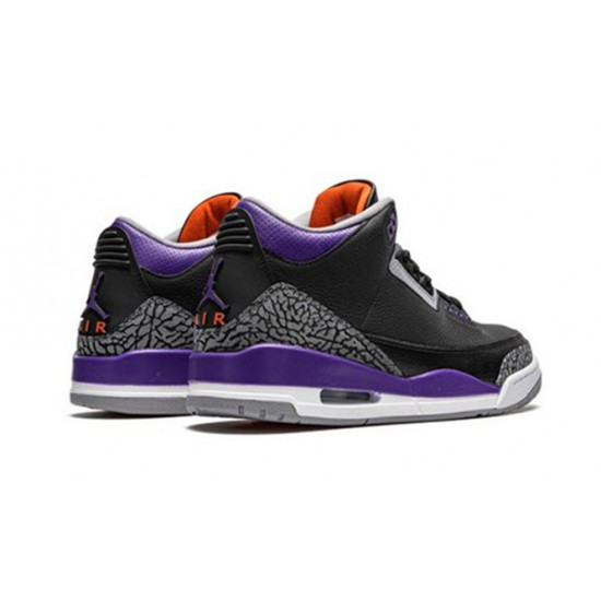 Perfectkicks Air Jordans 3 Court Purple Black Cement BLACK CT8532 050 Shoes