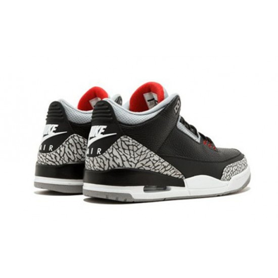 Perfectkicks Air Jordans 3 Black Cement BLACK 854262 001 Shoes