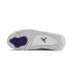 Perfectkicks Air Jordans 4 Retro Metallic Purple WHITE/COURT PURPLE 408452 115 Shoes