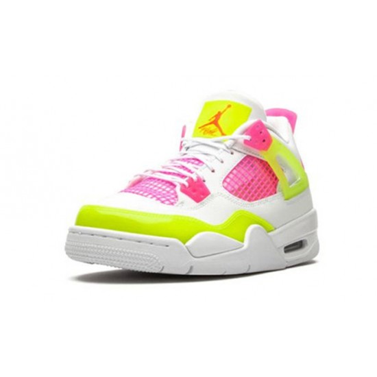 Perfectkicks Air Jordans 4 Retro White Lemon Pink WHITE WHITE CV7808 100 Shoes