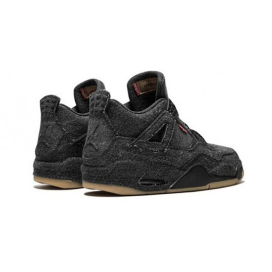 Perfectkicks Air Jordans 4 X Levis Black Black AO2571 001 Shoes